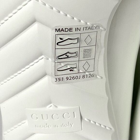 Authentic Gucci Rubber Ankle Boots White GG Logo Sz 38 New Pointed Toe Bootie - Picture 9 of 13